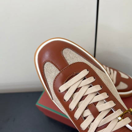 LP 25S TENNIS WALK SNEAKERS IN CHESTNUT CALFSKIN