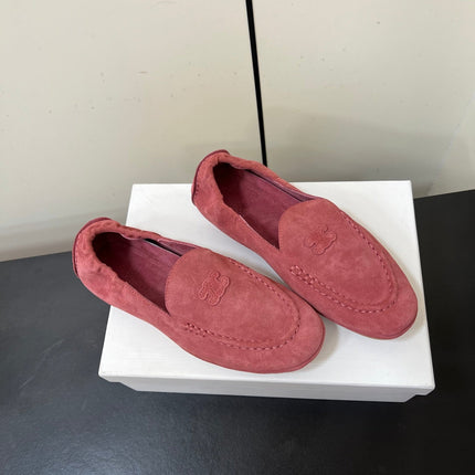 CELINE 26S MAILLON TRIOMPHE LOAFER IN PINK SUEDE