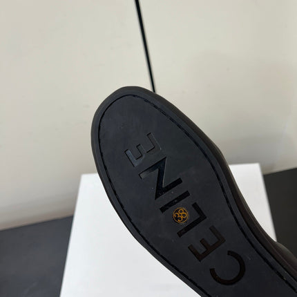 CELINE 26S MAILLON TRIOMPHE LOAFER IN BLACK SOFT CALFSKIN