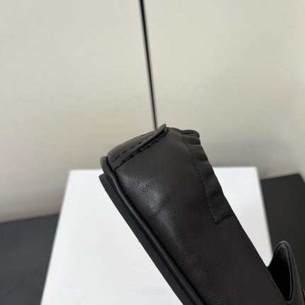 CELINE 26S MAILLON TRIOMPHE LOAFER IN BLACK SOFT CALFSKIN