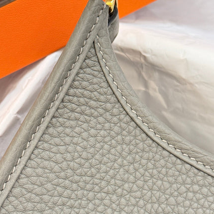 HM 26S EVELYNE BAG 23MM IN GRAY GRAINED CALFSKIN