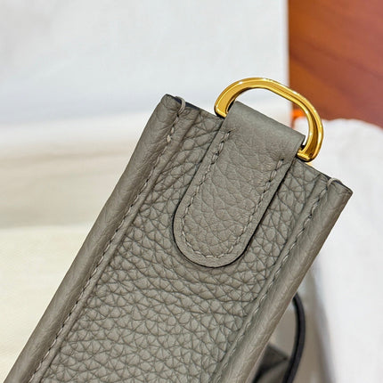 HM 26S EVELYNE BAG 23MM IN GRAY GRAINED CALFSKIN