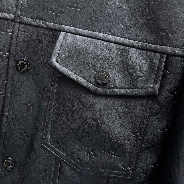LV BLACK CALFSKIN JACKET 239566