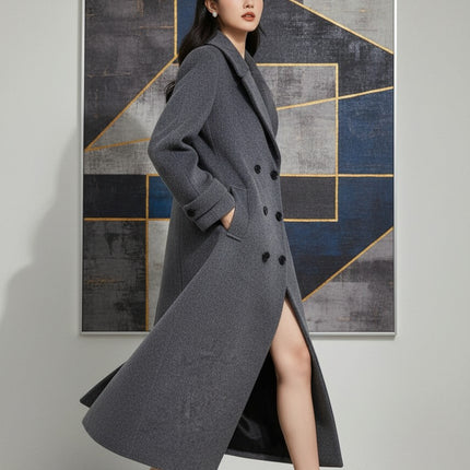 YSL 25S LONG CASHMERE COAT STYLE 32