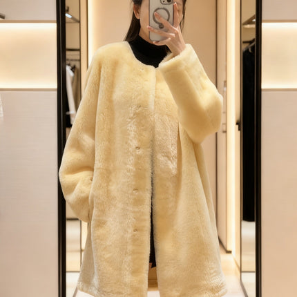 CHANEL 25S SHEEP FUR COAT 504
