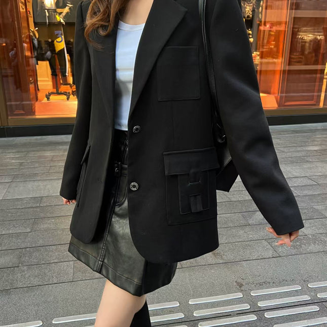 HERMES 25S LAPEL BLAZER 389