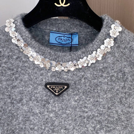 PRADA 25S SHORT-SLEEVE KNIT TOP 394