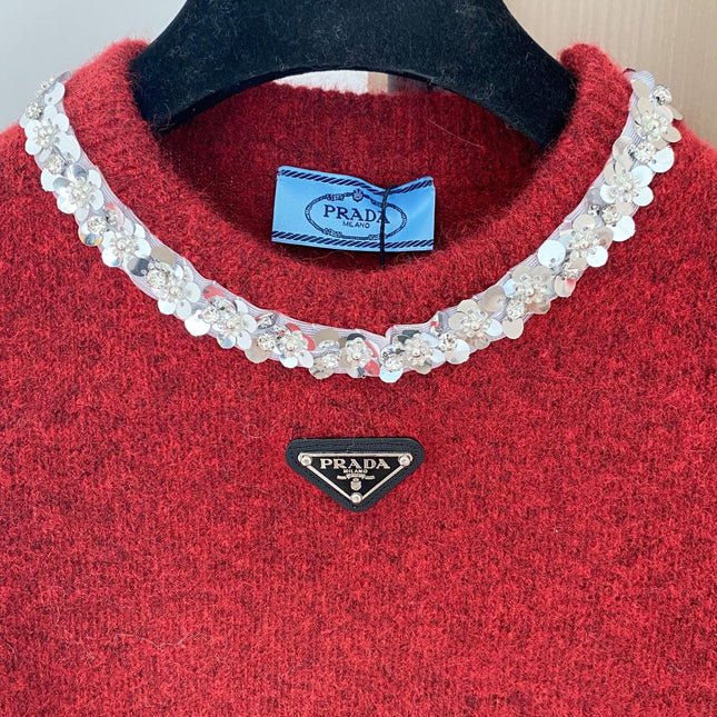 PRADA 25S SHORT-SLEEVE KNIT TOP 393