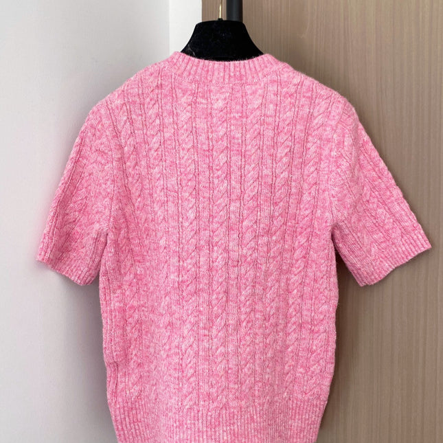 MIUMIU SHORT-SLEEVE SWEATER STYLE 700