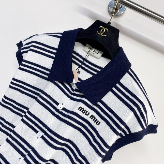 MIUMIU 26S COLLARED TANK TOP 1035
