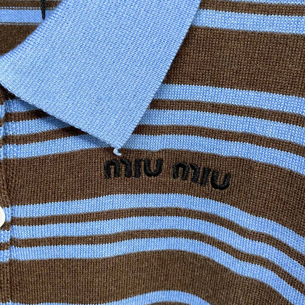 MIUMIU 26S COLLARED TANK TOP 1034
