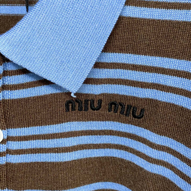MIUMIU 26S COLLARED TANK TOP 1034