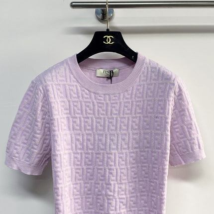 FENDI 26S SHORT SLEEVE KNIT T-SHIRT 217