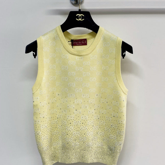 GUCCI 26S EMBELLISHED SLEEVELESS SWEATER 108
