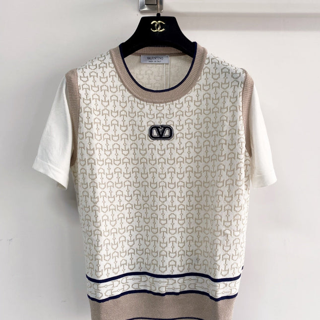 VALENTINO 26S SHORT-SLEEVE SWEATER STYLE 109