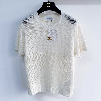 CELINE 26S KNIT SHORT SLEEVE TOP 213