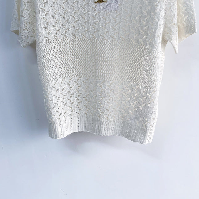CELINE 26S KNIT SHORT SLEEVE TOP 213