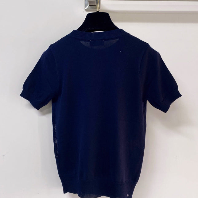 CHANEL 26S SHORT-SLEEVE KNIT TOP STYLE 1087
