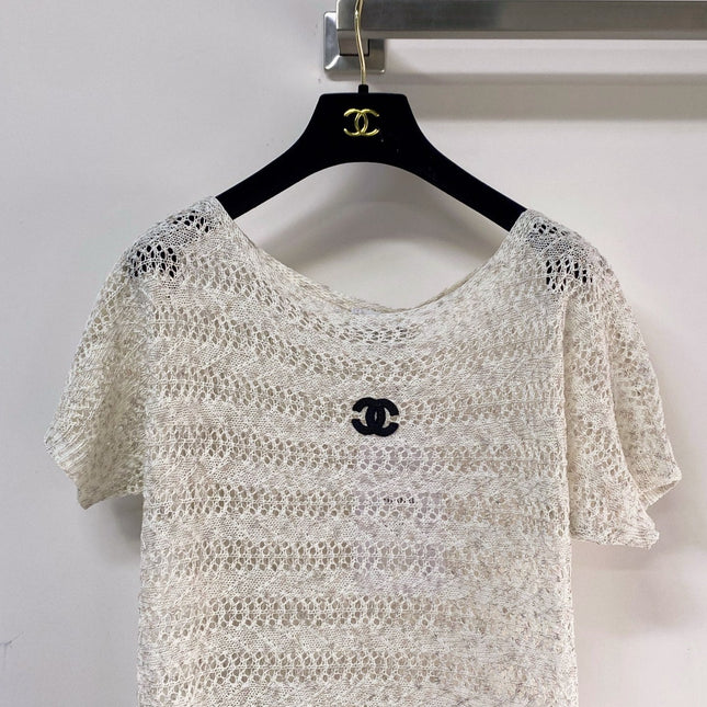 CHANEL 26S SHORT-SLEEVE KNIT TOP STYLE 1088