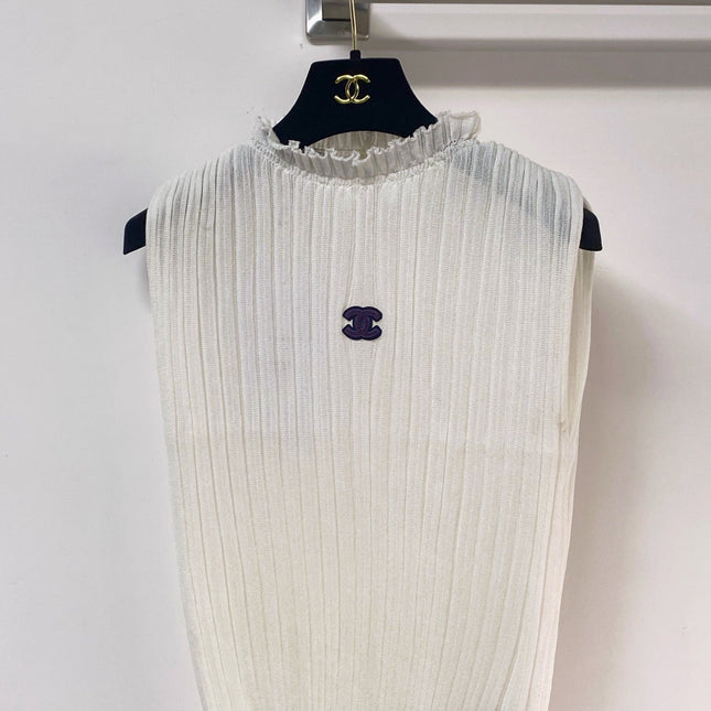 CHANEL 26S SLEEVELESS SHIRT STYLE 1043