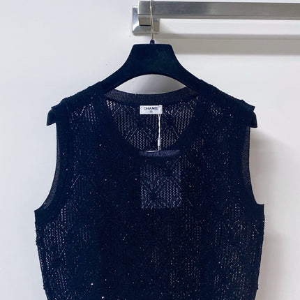 CHANEL 26S SLEEVELESS SWEATER STYLE 1049
