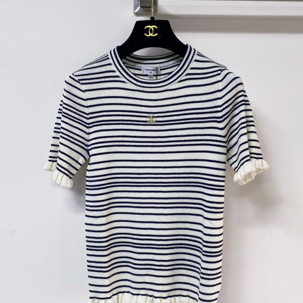 CHANEL 26S SHORT-SLEEVE SWEATER STYLE 1051