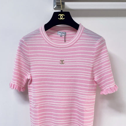 CHANEL 26S SHORT-SLEEVE SWEATER STYLE 1050