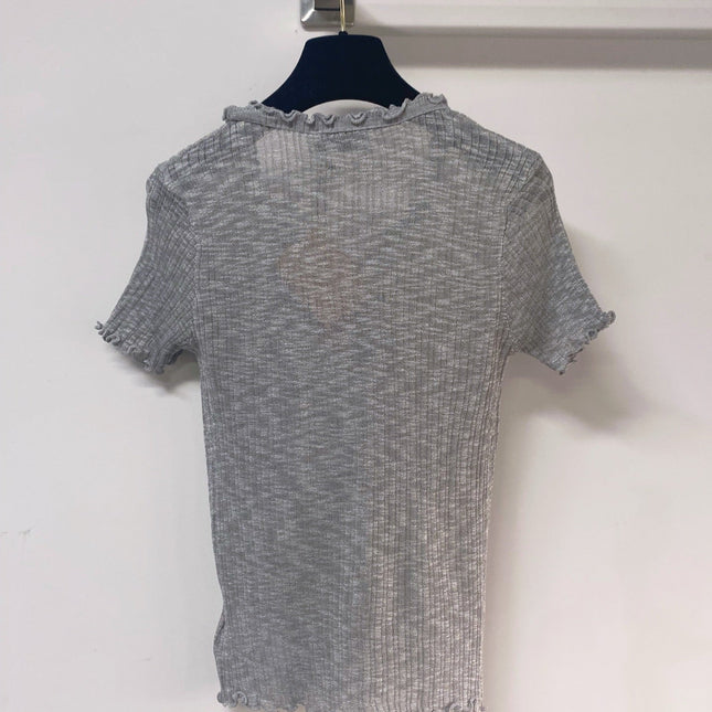 MIUMIU 26S SHORT-SLEEVED SWEATER STYLE 1136