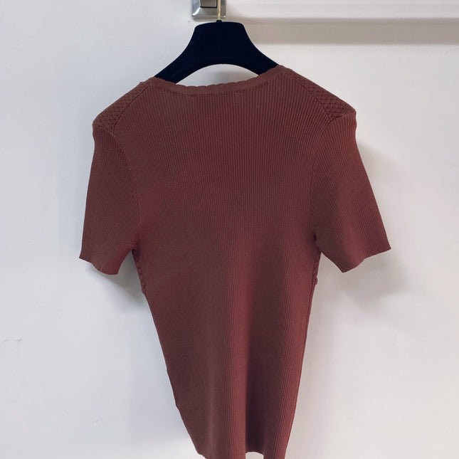 MIUMIU 26S SHORT-SLEEVED SWEATER STYLE 1141