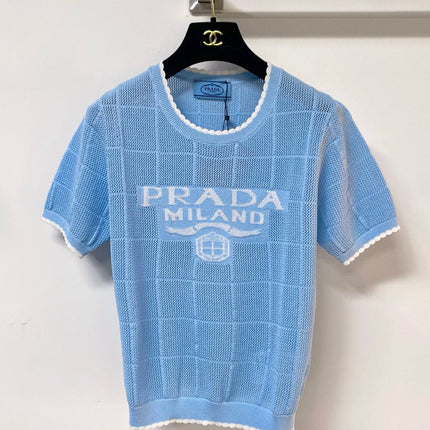 PRADA 26S SHORT-SLEEVED SWEATER STYLE 856