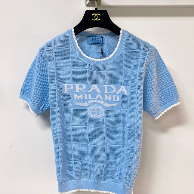 PRADA 26S SHORT-SLEEVED SWEATER STYLE 856
