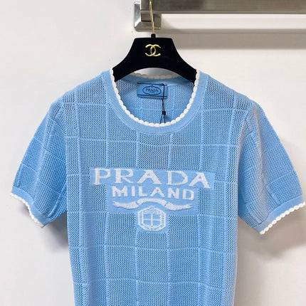 PRADA 26S SHORT-SLEEVED SWEATER STYLE 856