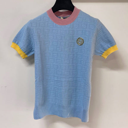 FENDI 26S SHORT SLEEVE KNIT TOP 008