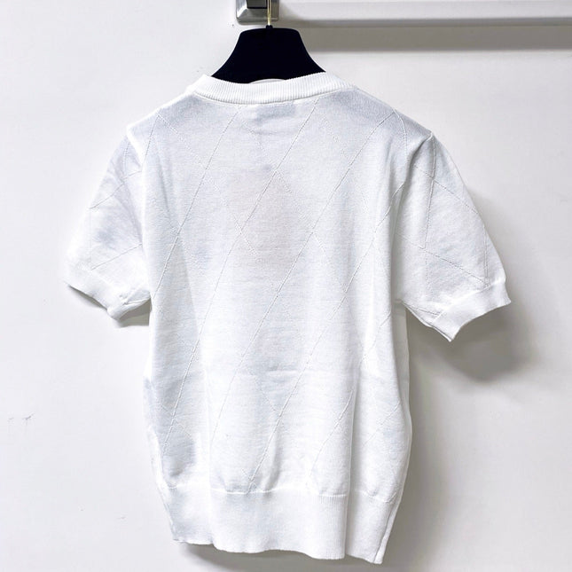 MIUMIU 26S SHORT-SLEEVED SWEATER STYLE 1049
