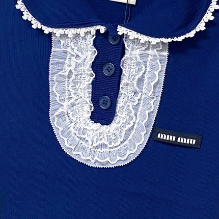MIUMIU 26S SLEEVELESS POLO TOP STYLE 1051