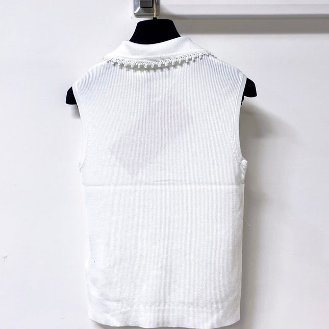 MIUMIU 26S SLEEVELESS POLO TOP STYLE 1050