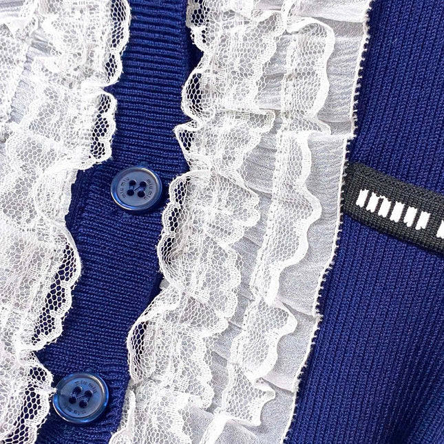 MIUMIU 26S SHORT-SLEEVED KNIT POLO SHIRT STYLE 1053