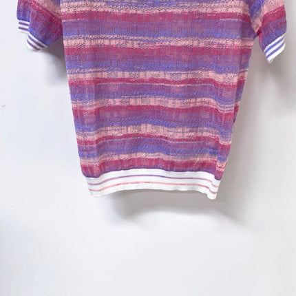 FENDI 26S SHORT-SLEEVE KNIT TOP 448