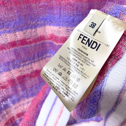 FENDI 26S SHORT-SLEEVE KNIT TOP 448