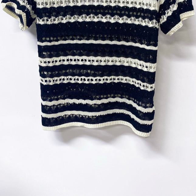 CELINE 26S SHORT-SLEEVE KNIT TOP 487