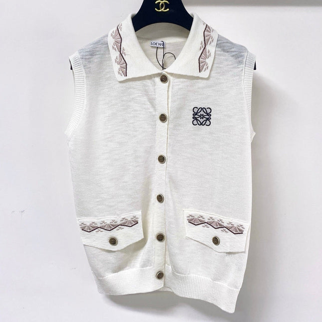LOEWE 26S SLEEVELESS POLO SHIRT 399