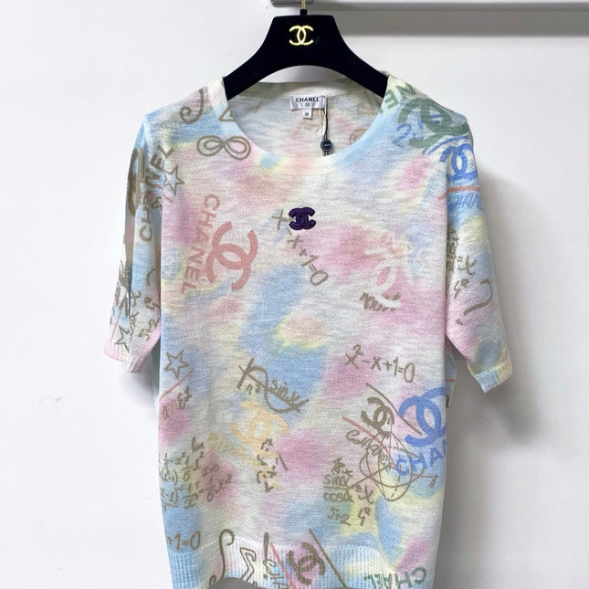 CHANEL 26S SHORT-SLEEVED KNIT SHIRT STYLE 1206
