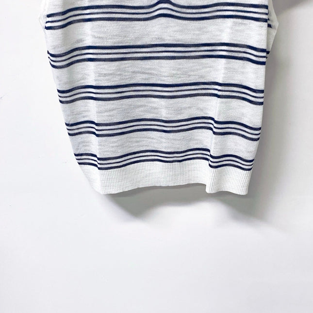 CHANEL 26S SHORT-SLEEVED KNIT POLO SHIRT STYLE 1178