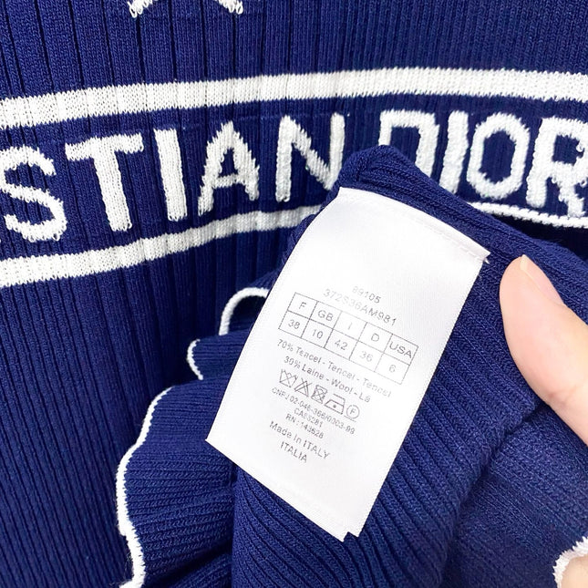 DIOR 26S SLEEVELESS KNIT POLO SHIRT 1290