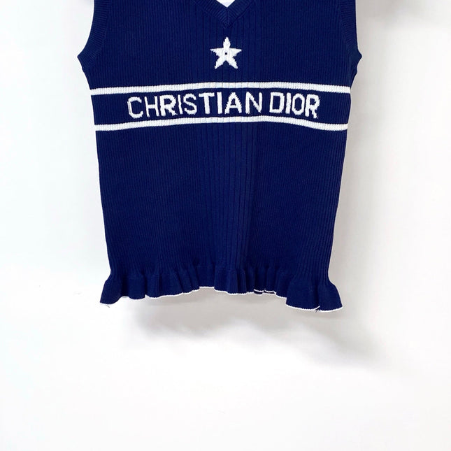 DIOR 26S SLEEVELESS KNIT POLO SHIRT 1290