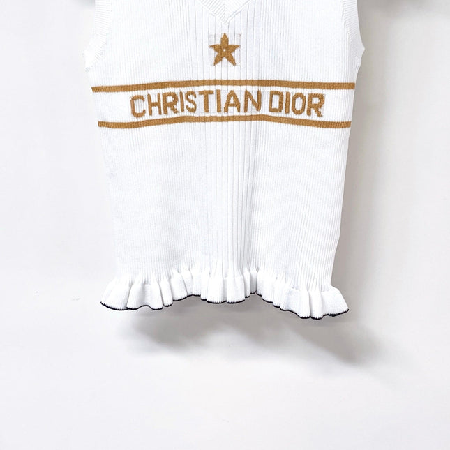 DIOR 26S SLEEVELESS KNIT POLO SHIRT 1289