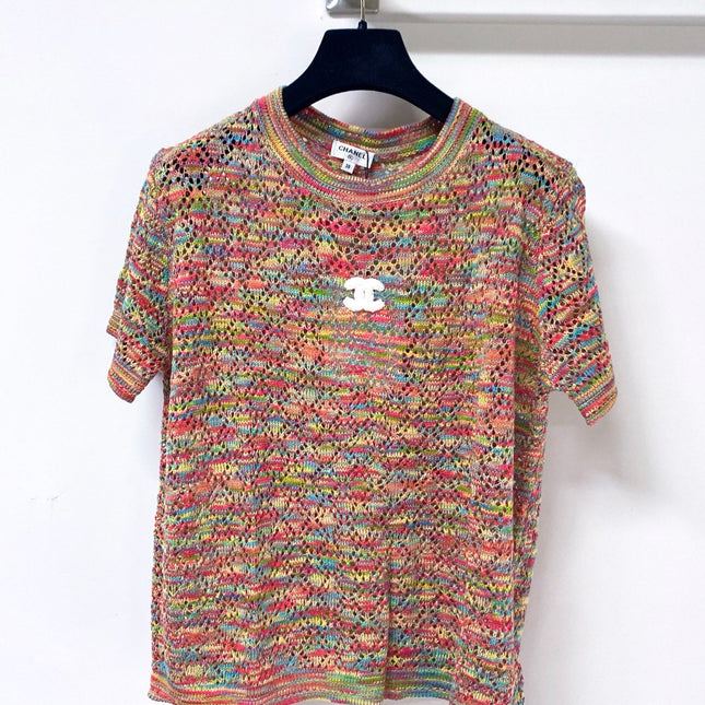 CHANEL 26S SHORT-SLEEVE KNIT TOP STYLE 1172