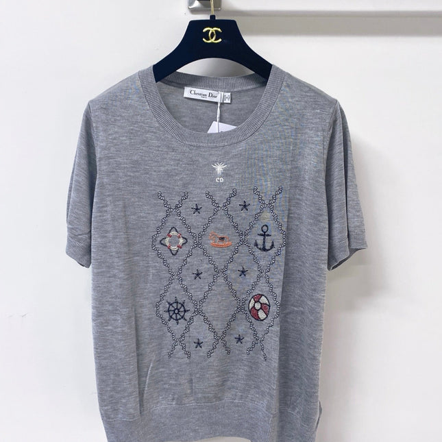 DIOR 26S SHORT-SLEEVED SWEATER 1249