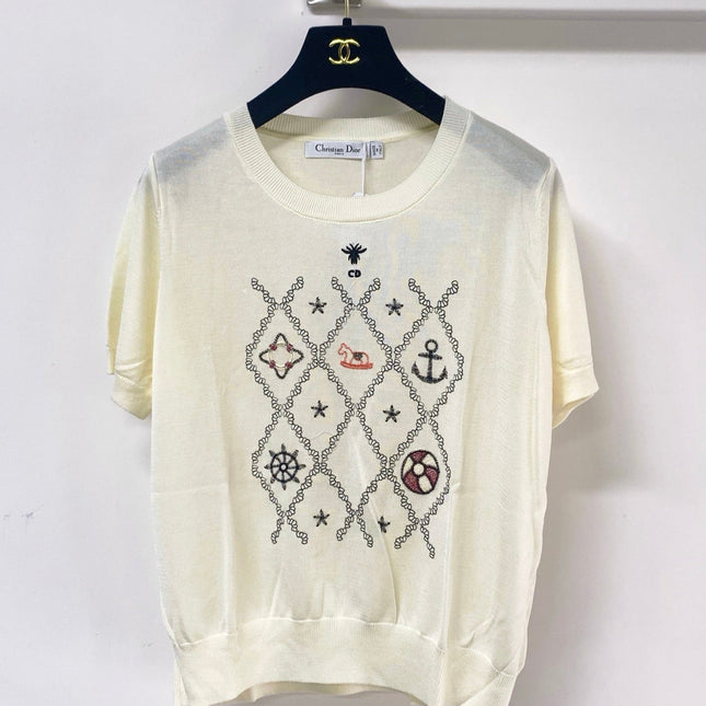 DIOR 26S SHORT-SLEEVED SWEATER 1248