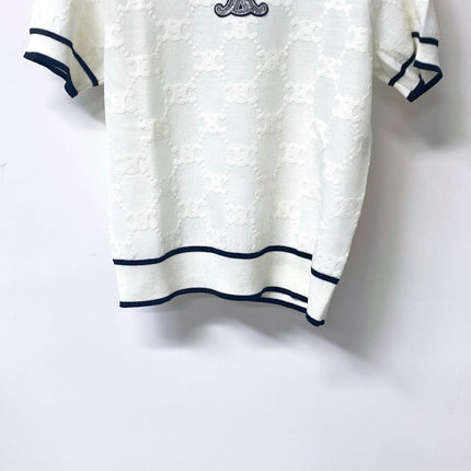 CELINE 26S SHORT SLEEVE KNIT TOP 306